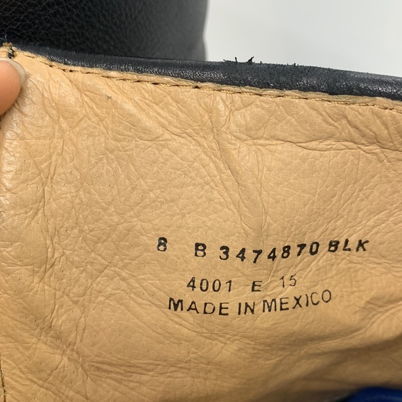 Frye Leather Ankle Moto Boots Black 8 Bikercore Strappy Buckle Zip Up - Picture 14 of 16